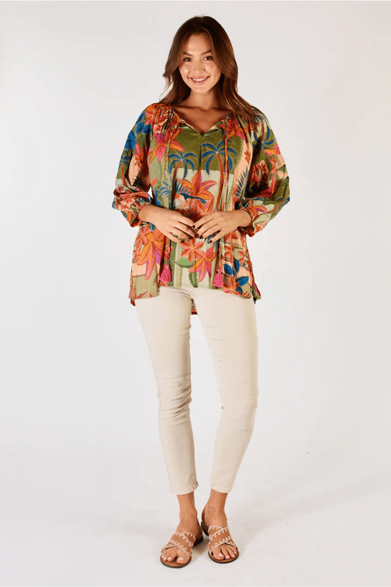 Lula Life Jemma Top Olive.