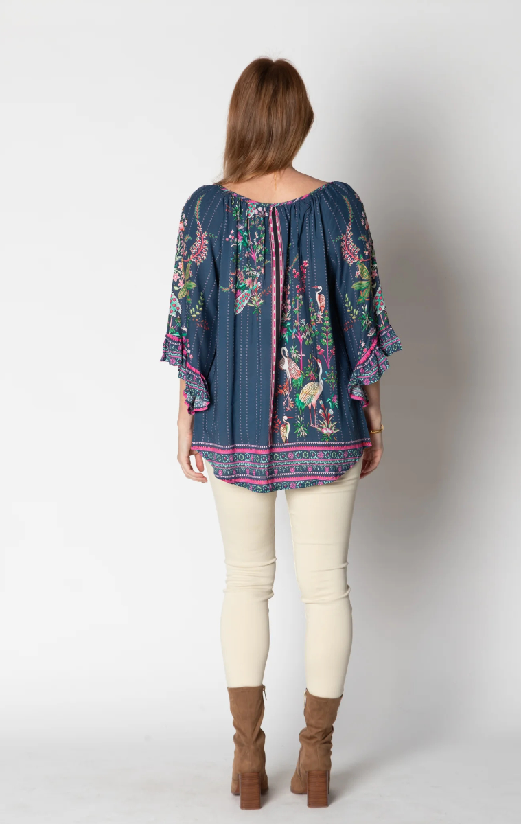 Lula Life Marcia Top - Navy.