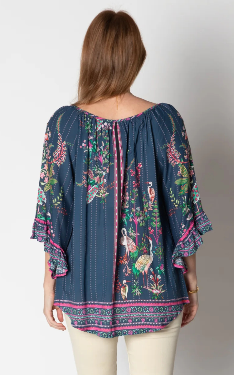 Lula Life Marcia Top - Navy.