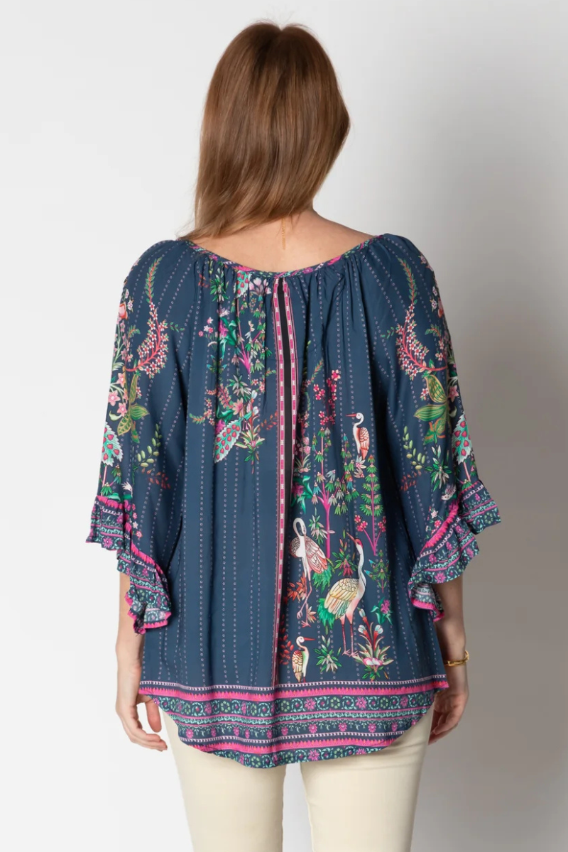 Lula Life Marcia Top - Navy.