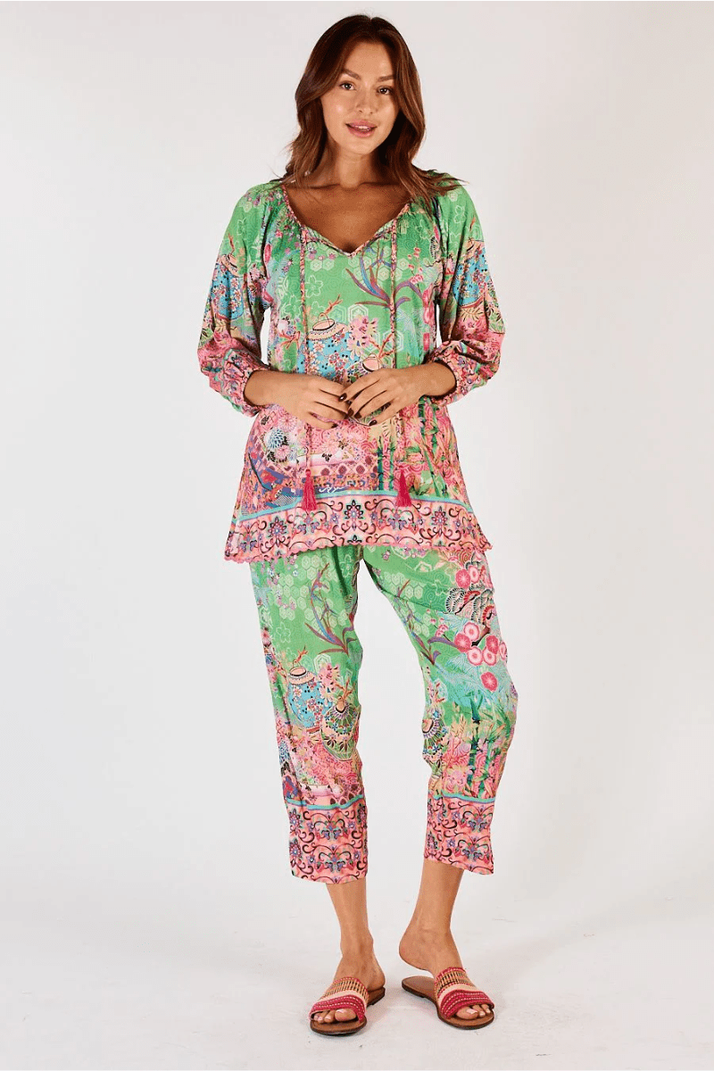 Lula Life Sybil Top Lime.