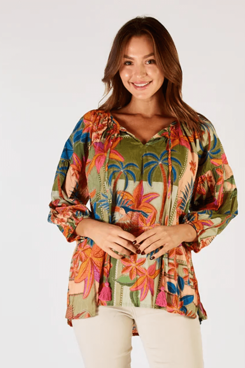 Lula Life Jemma Top Olive.
