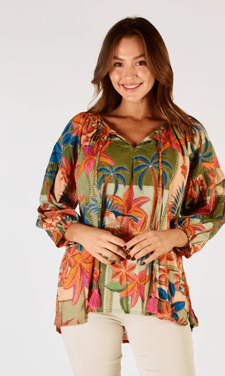 Lula Life Jemma Top Olive.