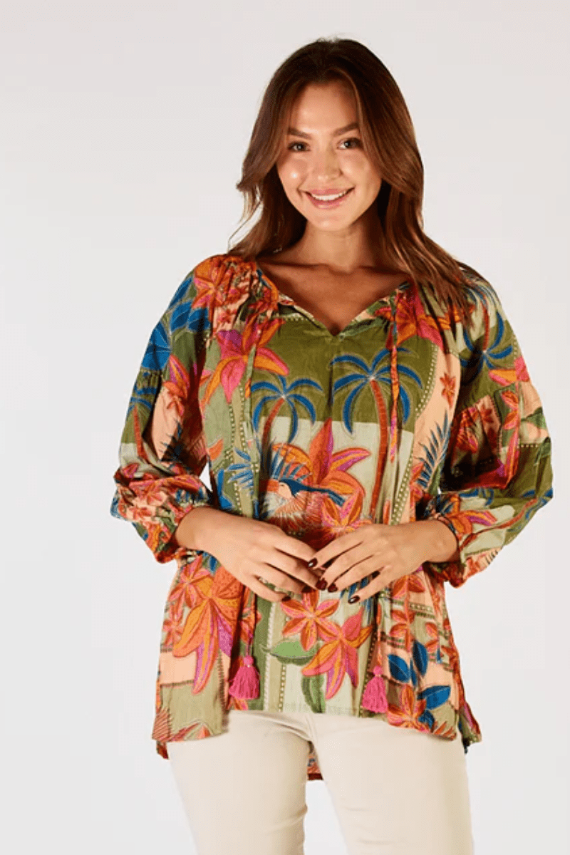 Lula Life Jemma Top Olive.