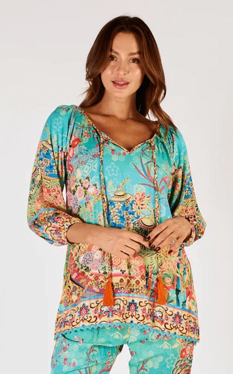 Lula Life Sybil Top Lagoon.