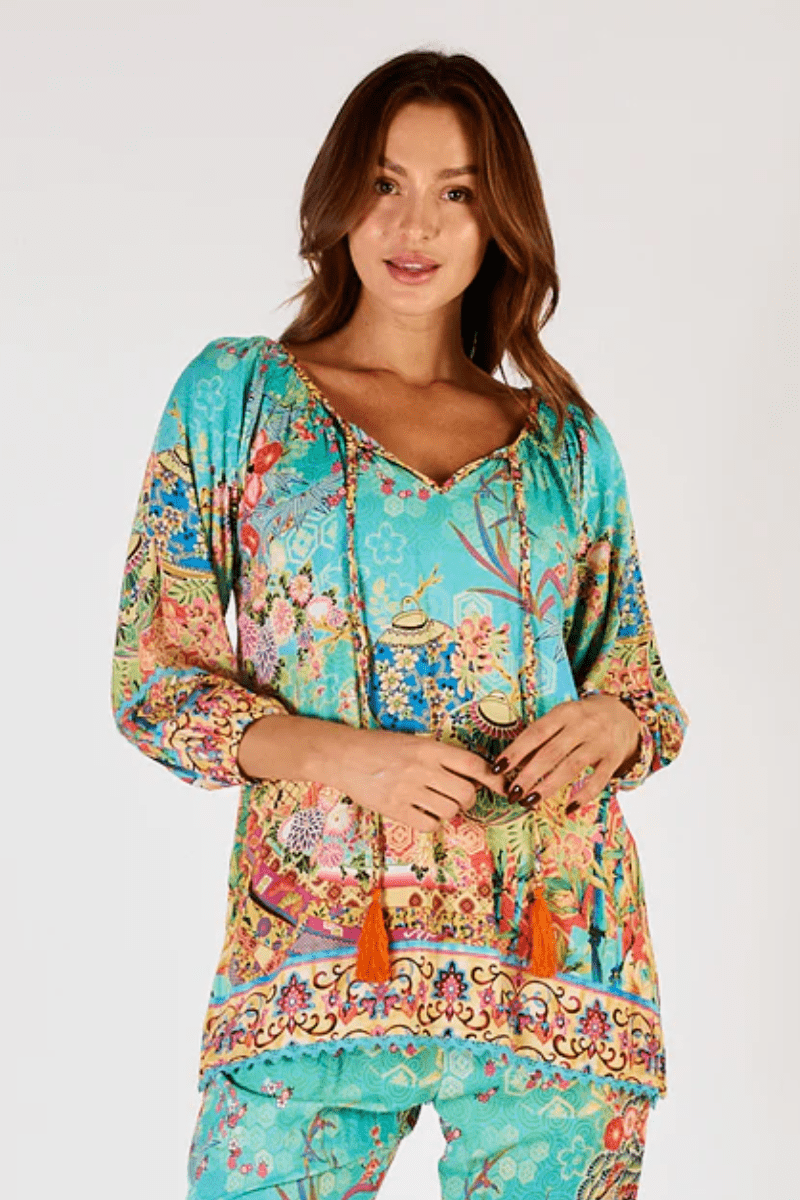 Lula Life Sybil Top Lagoon.