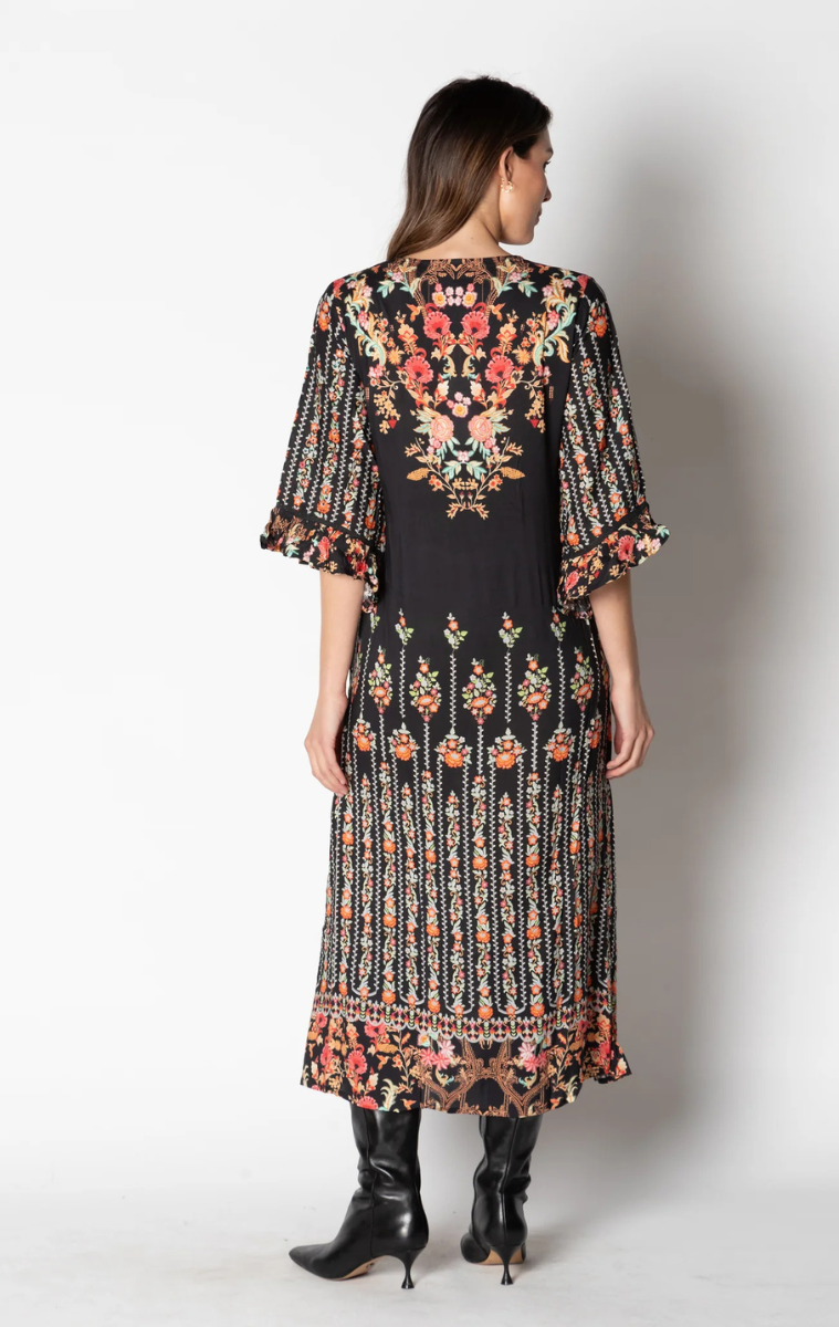 Lula Soul Melilla Midi Dress - Black.