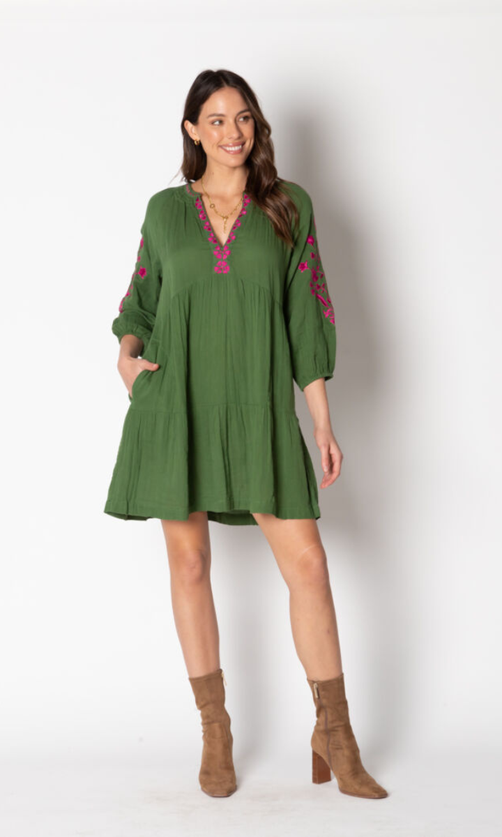 Lula Soul Rosario Dress - Olive.