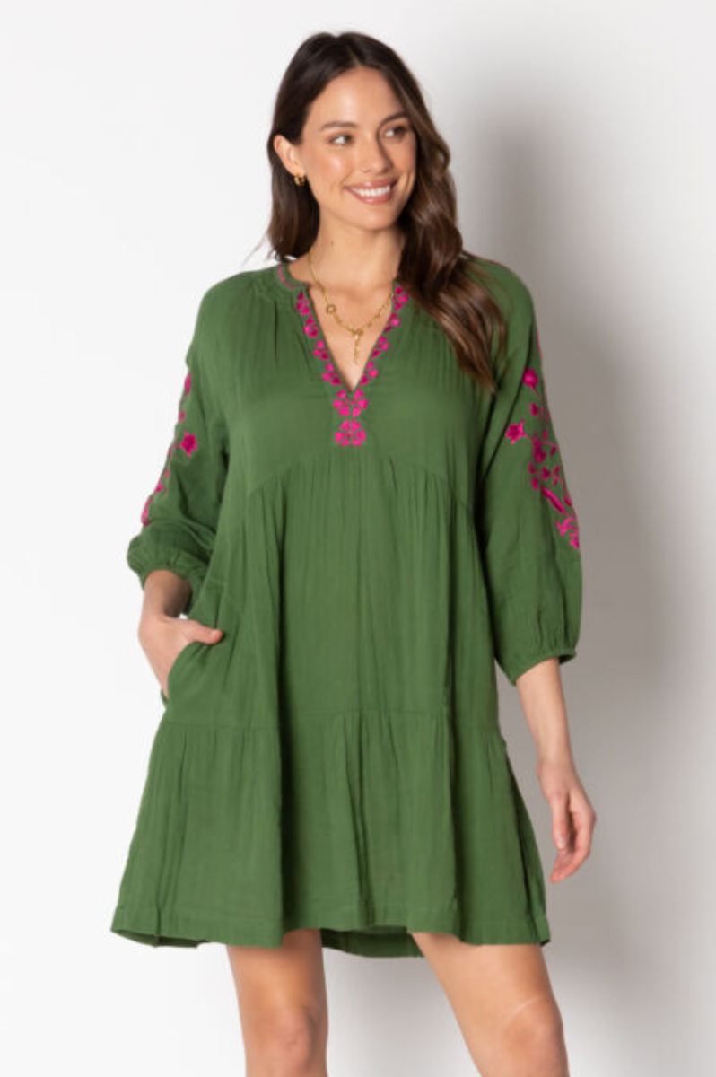 Lula Soul Rosario Dress - Olive.