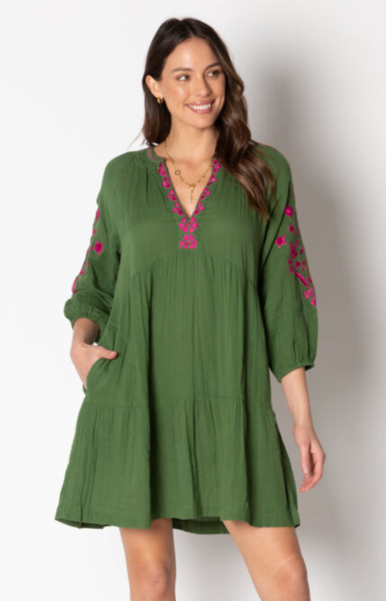 Lula Soul Rosario Dress - Olive.