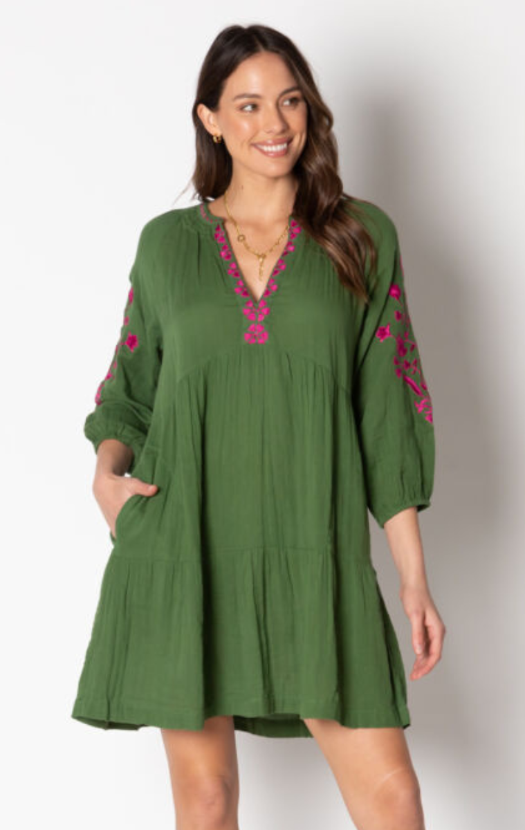Lula Soul Rosario Dress - Olive.