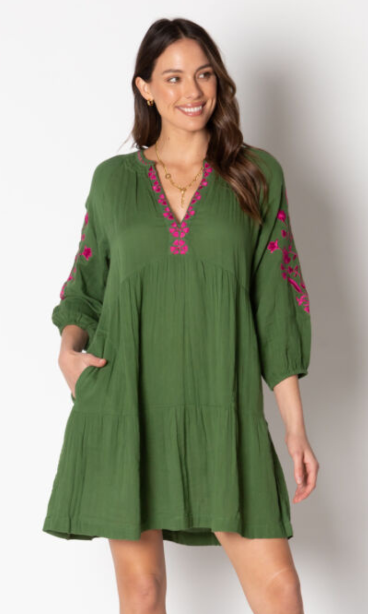 Lula Soul Rosario Dress - Olive.