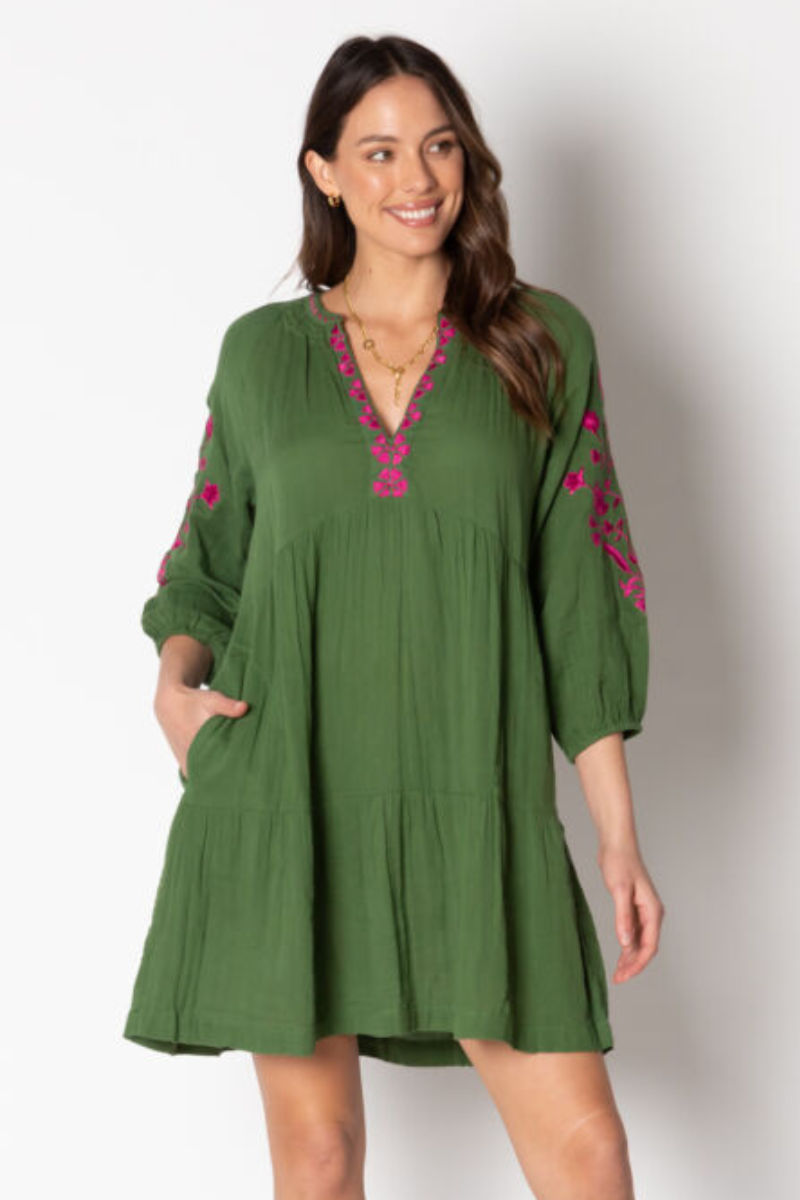 Lula Soul Rosario Dress - Olive.