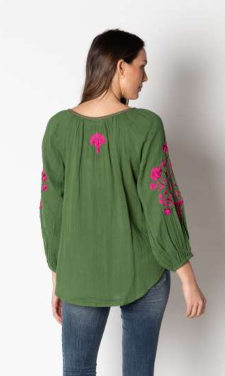 Lula Soul Rosario Shirt - Olive.