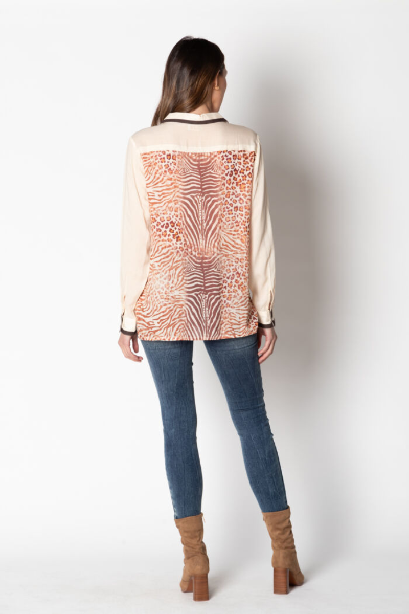 Lula Soul Tiger Shirt - Cream.