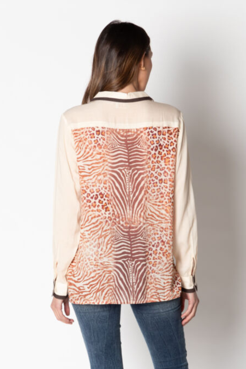 Lula Soul Tiger Shirt - Cream.