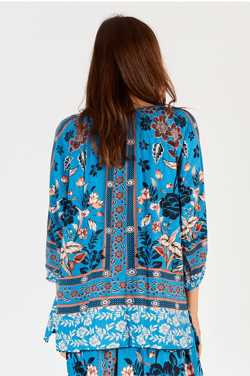 Lula Soul Palermo Print Steel Blue.