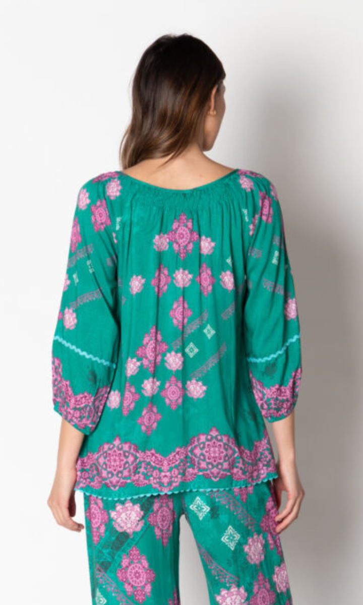 Lula Soul Zamora Top - Forest.