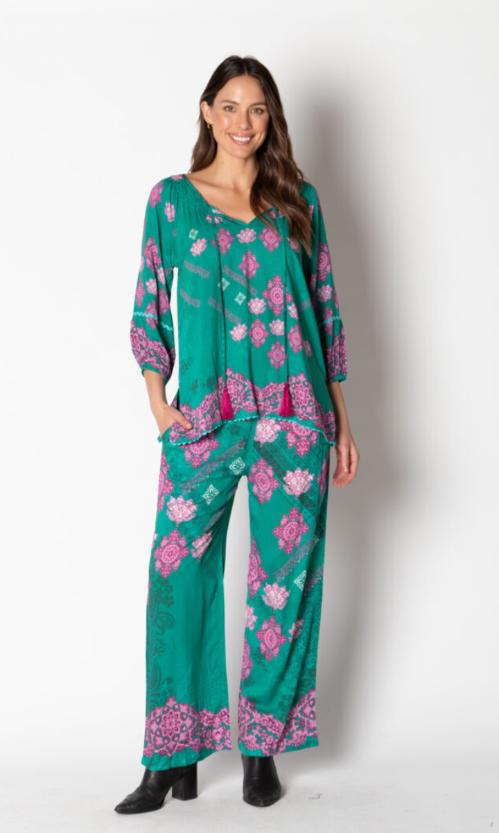 Lula Soul Zamora Top - Forest.