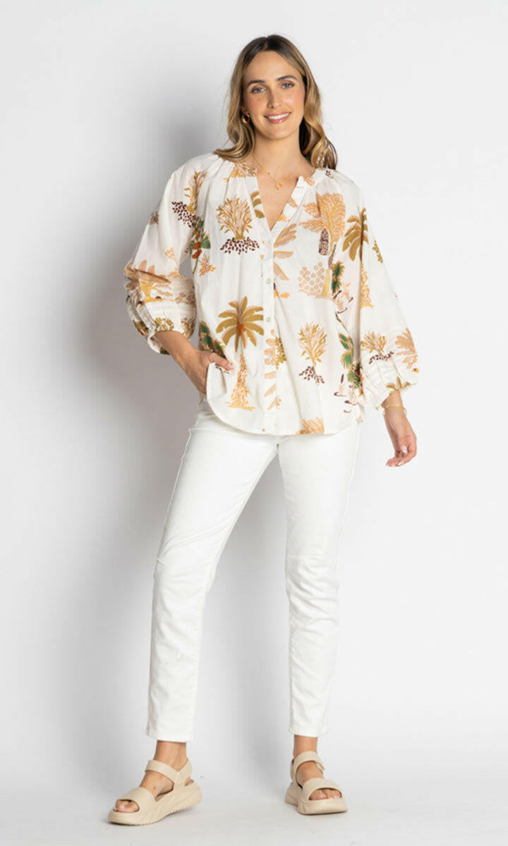 Lula Life Amrita Shirt White.