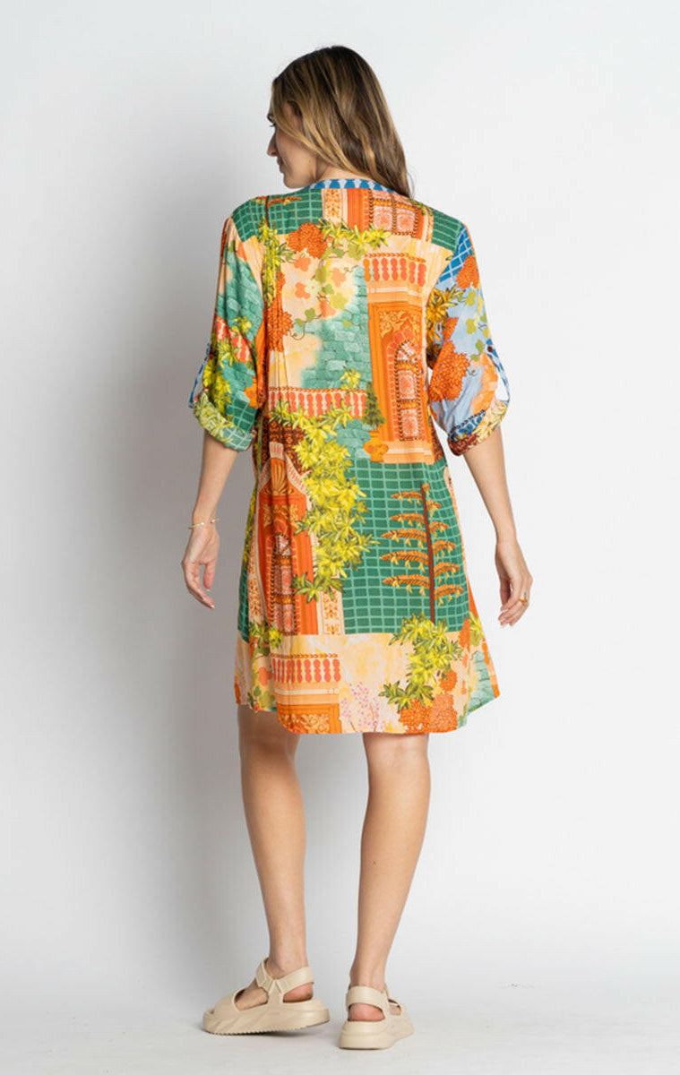Lula Life Lanthea Button Dress Multi.