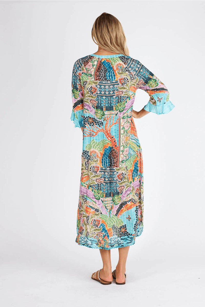 Lula Life Mosaic Print Maxi Dress.