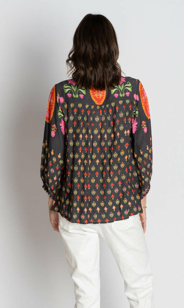 Lula Soul Grenadine Top - Espresso.