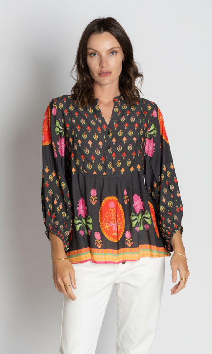 Lula Soul Grenadine Top - Espresso.