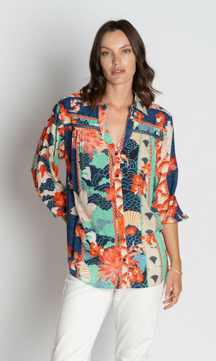 Lula Soul Wazuka Shirt - Navy.