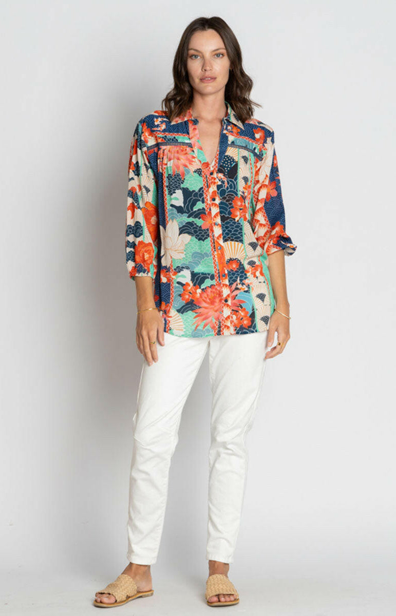 Lula Soul Wazuka Shirt - Navy.