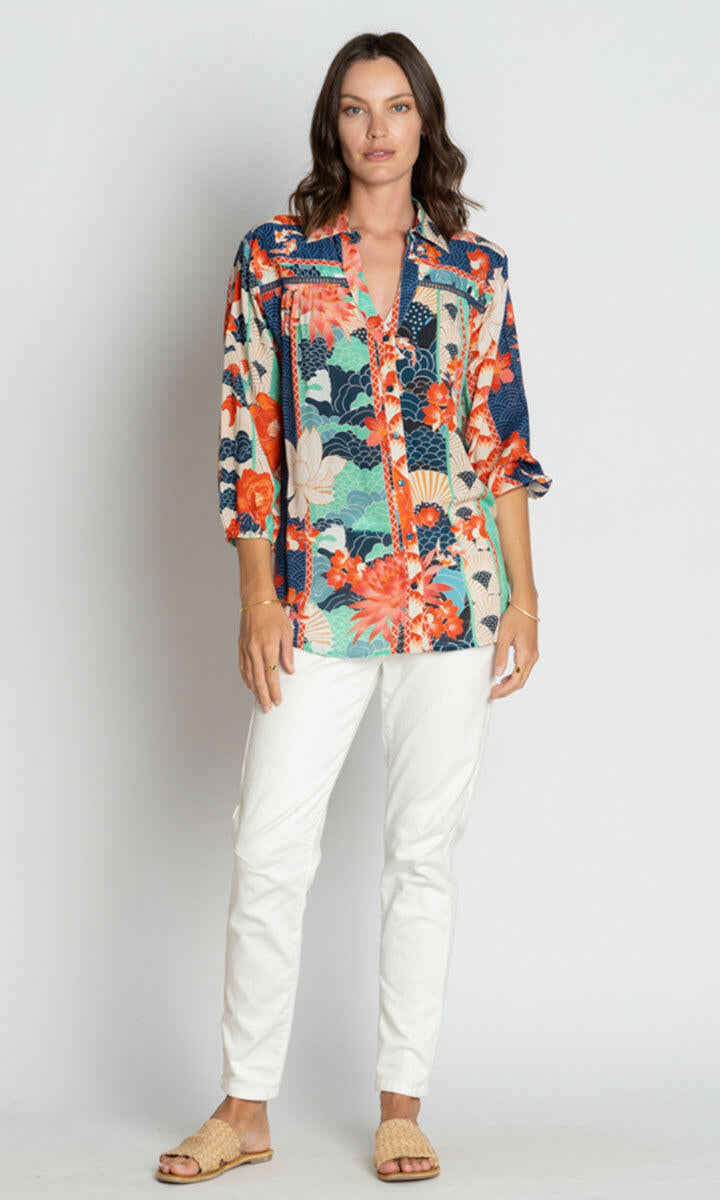 Lula Soul Wazuka Shirt - Navy.