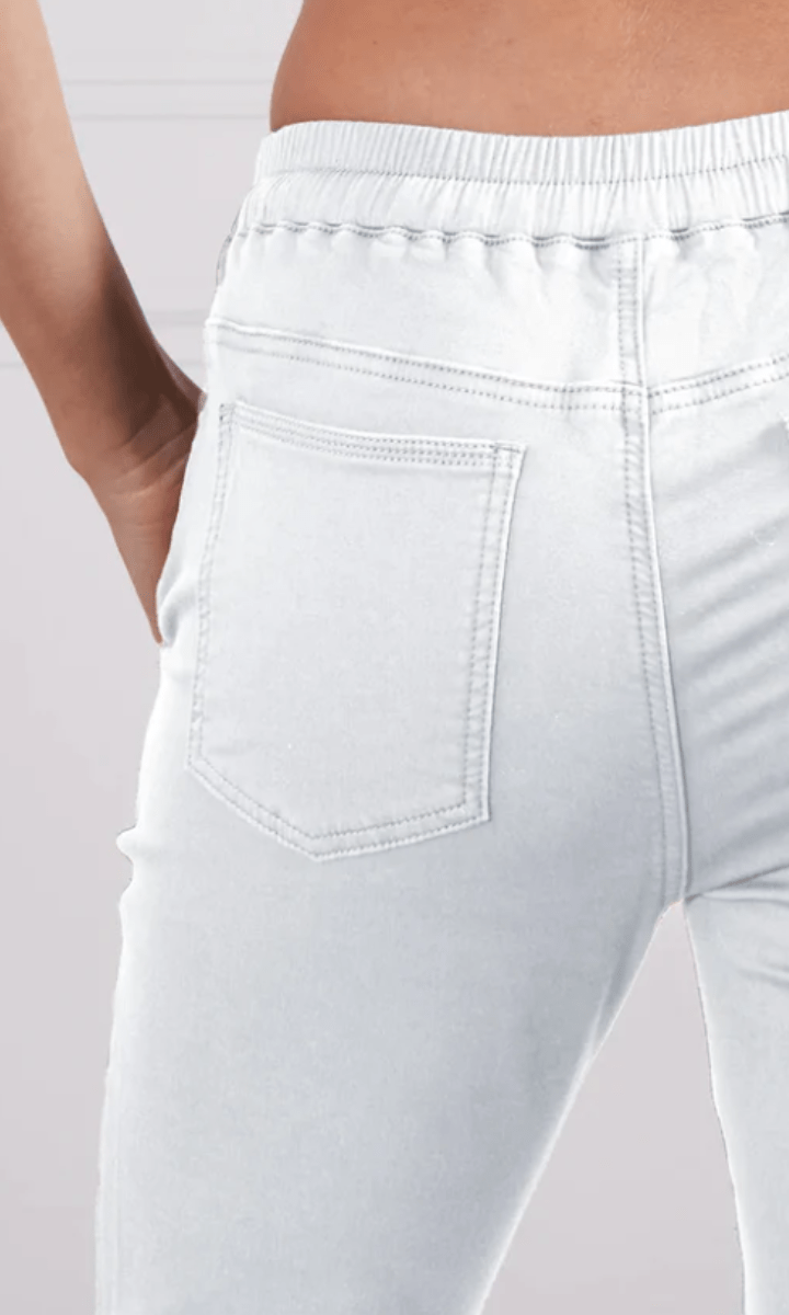 Monaco Jeans Blake Jogger White Pants.