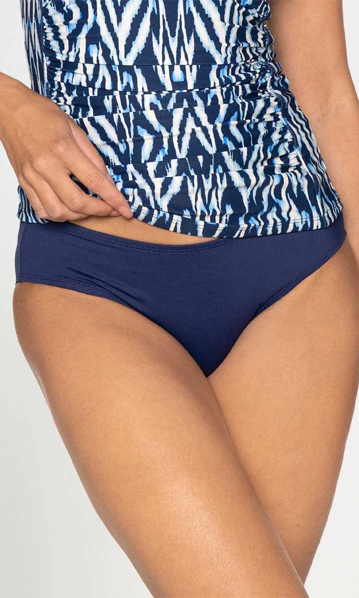 Nip Tuck Plain Louise Swim Pant - Navy.