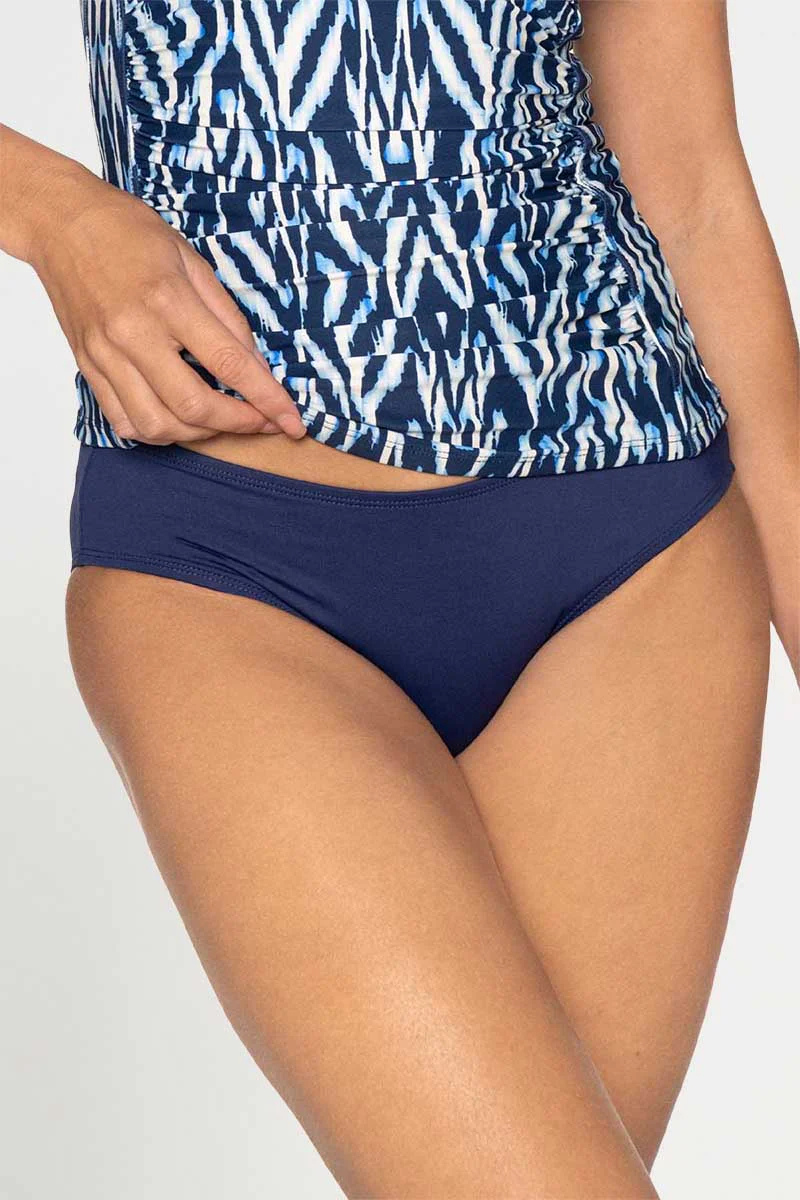 Nip Tuck Plain Louise Swim Pant - Navy.