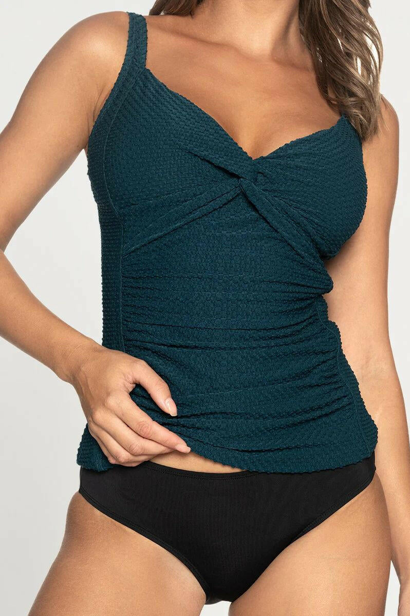 Nip Tuck Epicurus Kayanne Tankini Top - Green.