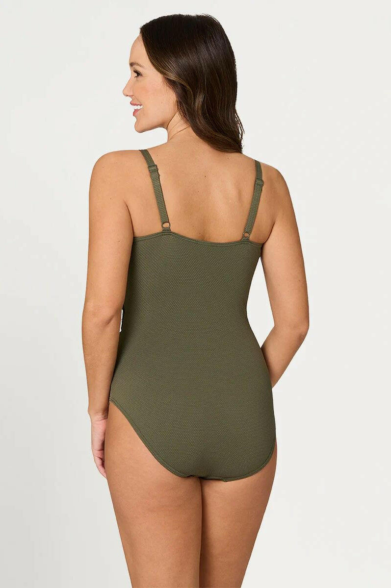 Nip Tuck Olive Must Haves Edith One Piece Swimsuit.