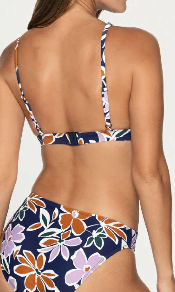 Nip Tuck Petal Precision Lorna Bikini Top - Navy.