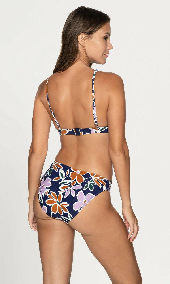 Nip Tuck Petal Precision Lorna Bikini Top - Navy.