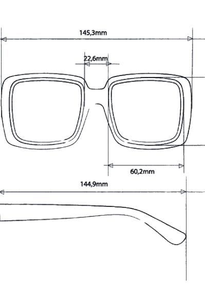 Okkia Alessia Sunglasses - Optical White.