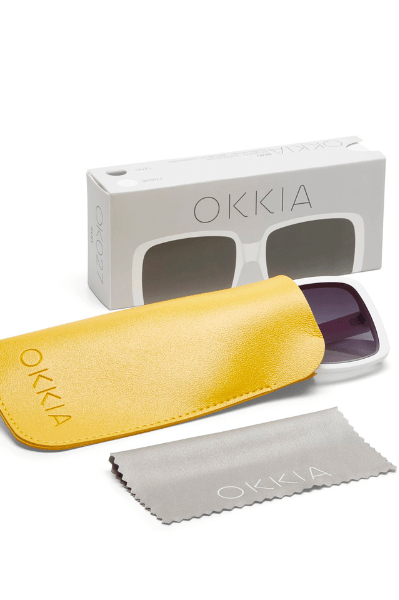 Okkia Alessia Sunglasses - Optical White.