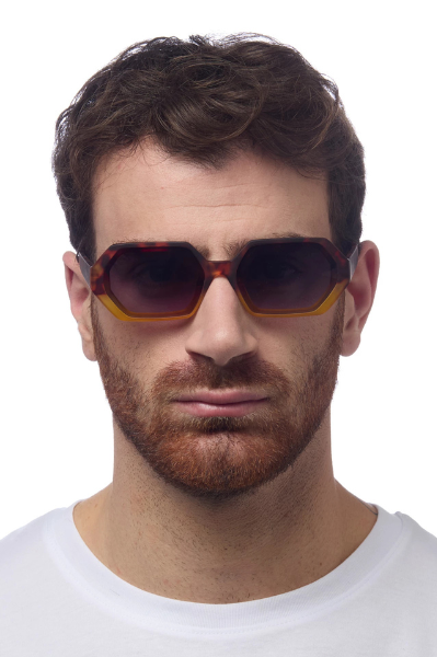 Okkia Andrea Sunglasses - Havana Yellow.