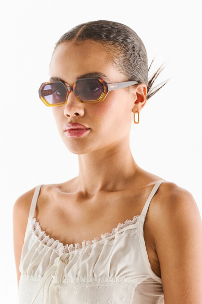Okkia Andrea Sunglasses - Havana Yellow.