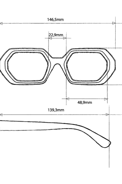 Okkia Andrea Sunglasses - Midnight Blue.