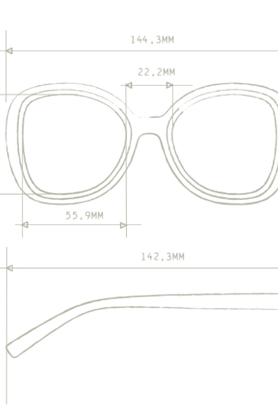 Okkia Anna Sunglasses - Brown.