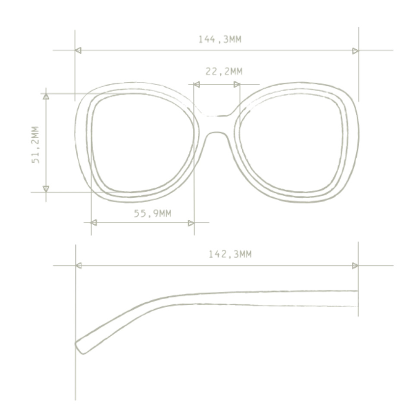 Okkia Anna Sunglasses - Brown.