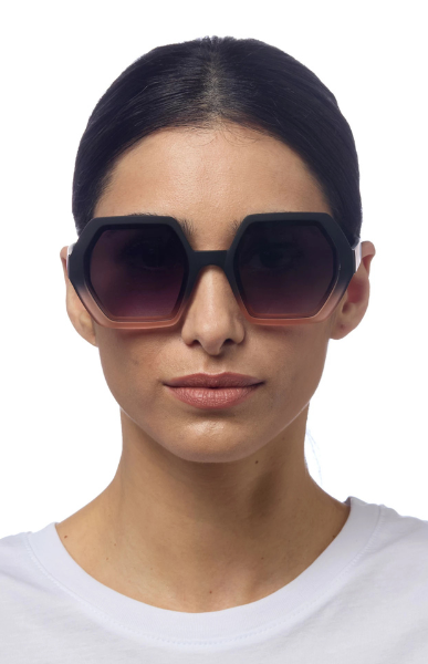Okkia Emma Sunglasses - Black Shaded Rose.