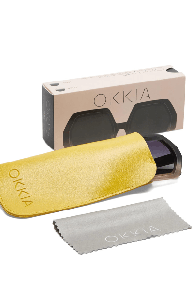 Okkia Emma Sunglasses - Black Shaded Rose.