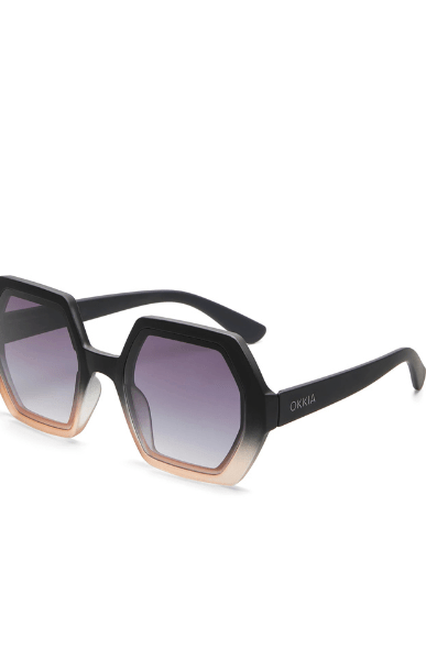 Okkia Emma Sunglasses - Black Shaded Rose.