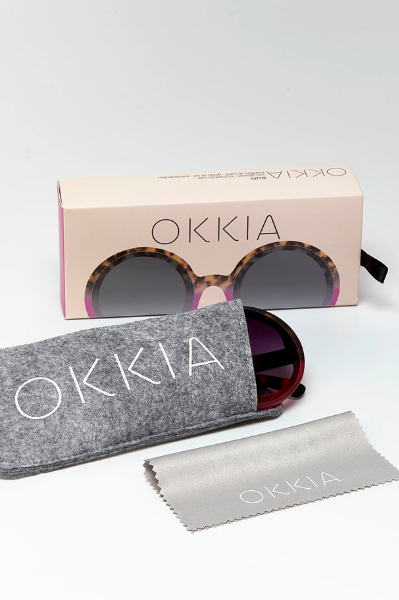 Okkia Monica Sunglasses - Havana Pink.