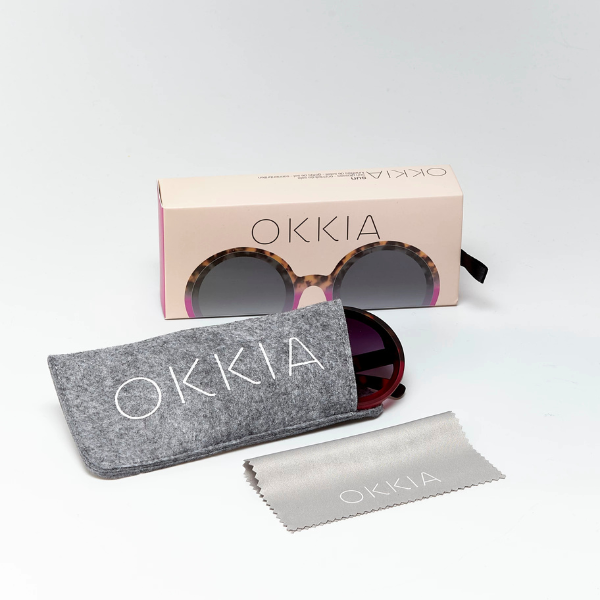 Okkia Monica Sunglasses - Havana Pink.